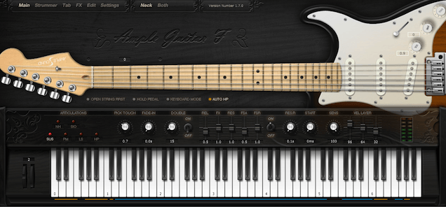 Fender Stratocaster Guitar Virtual Instrument – Sound Demo Neck – Ample Guitar AGF